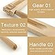2 Stück Holzratsche Geräusche Maker, Holz Spinning Ratsche, Krachmacher, Holz Rassel Ratsche, Musikinstrument für Kinder, für Spiele Parteien Veranstaltungen, Sportveranstaltungen