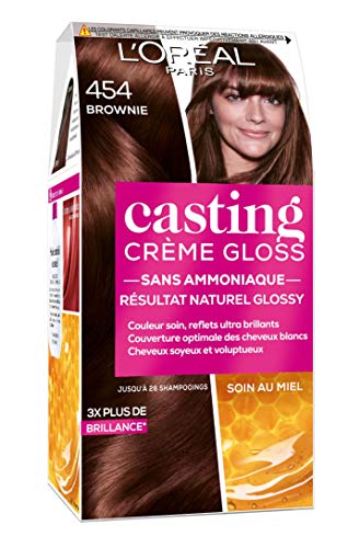 Coloration 4.54 Brownie Gloss Ultra Glossy Sans Ammoniaque Casting Crème Gloss 'oreal Paris La Boîte - vue 8