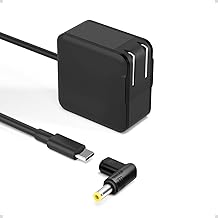 FFZZKJ 東芝/富士通用 ノートパソコン 充電器 65W USB C ACアダプター Type-C to 丸型 5.5*2.5mm DC変換アダプタ USBタイプC DCプラグ 18V~20V専用 ノートパソコン 電源アダプター GaN採用 Type-C＆丸型両用のパソコン 充電器 ノートPC用ACアダプター