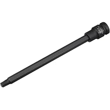 uxcell 1/2" Drive x T50 Torx Bit Socket, S2 Steel Bits, Cr-Mo Sockets 8" Length For Hand Use Only