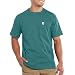 Carhartt Men's Maddock Pocket Short Sleeve T-Shirt, Alpine Green Heather, Large