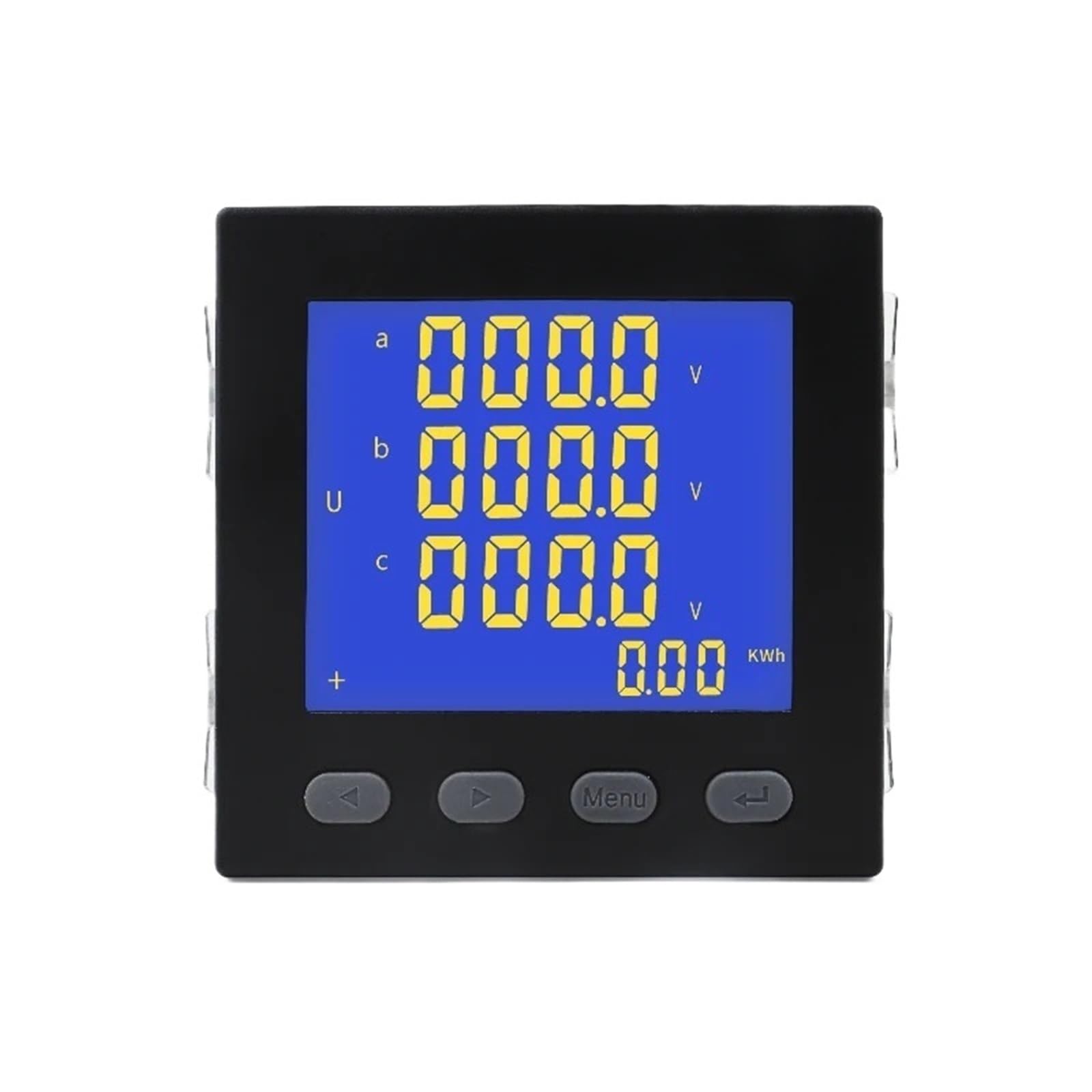 Compteur de consommation multifonctionnel triphasé avec écran LCD