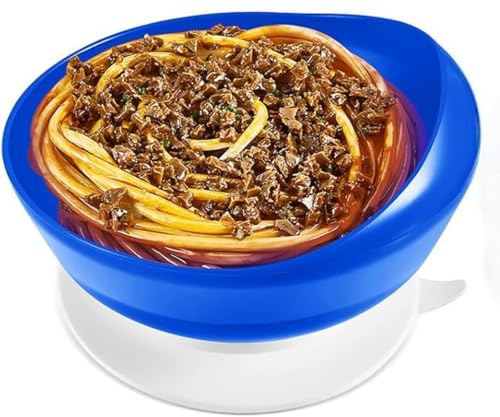 Assiette et bol anti-déversement avec base à ventouse, bol à ventouse, aide à la maladie de Parkinson pour la vie, aide à l'alimentation adaptative pour les personnes âgées et handicapées (une
