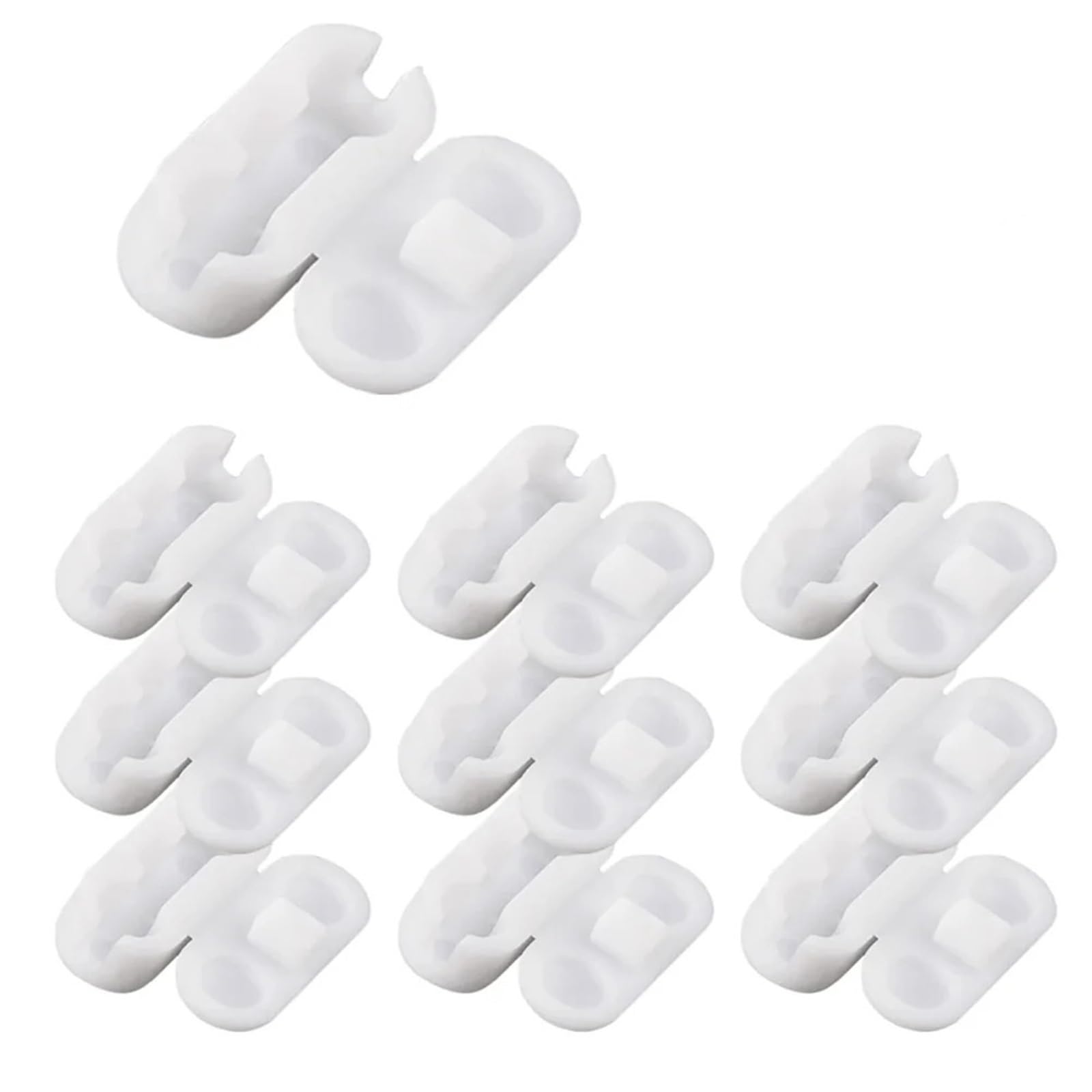 Gbrcen Blind Chains Connectors 100pcs Plastic Roller Blinds Pull Cord Connector Curtain Chain Connector For Vertical Blinds Joiners Spare Tool Replacement