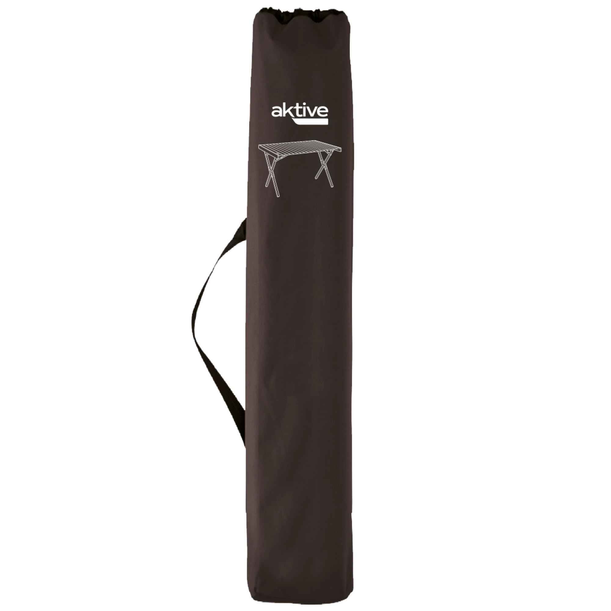 AKTIVE Mesa Plegable Camping, 108 x 71 x 72 cm, Topes Antideslizantes, Tablero y Estructura Aluminio, Soporta 30 kg, Plegado Compacto, Bolsa Transporte asa Hombro, Mesas Plegables (63050)