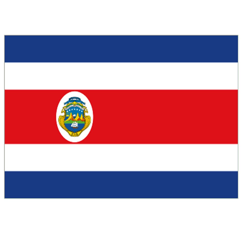 Supportershop Costa Rica Flag - Red, 150 x 90 cm