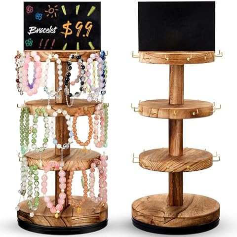 Yalikop 3-Tier Wooden Bracelet Stand Cover