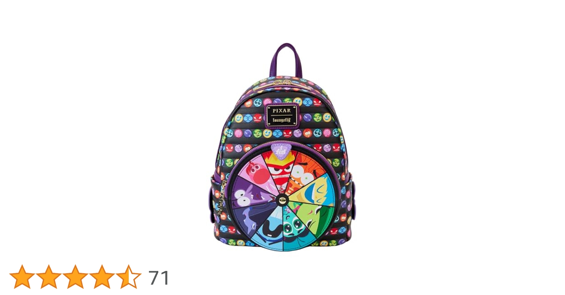 【セール】新品　インサイドアウト2 ラウンジフライ　バックパック　ディズニー Inside Out 2 Core Memories Spinning Wheel Mini Backpack
