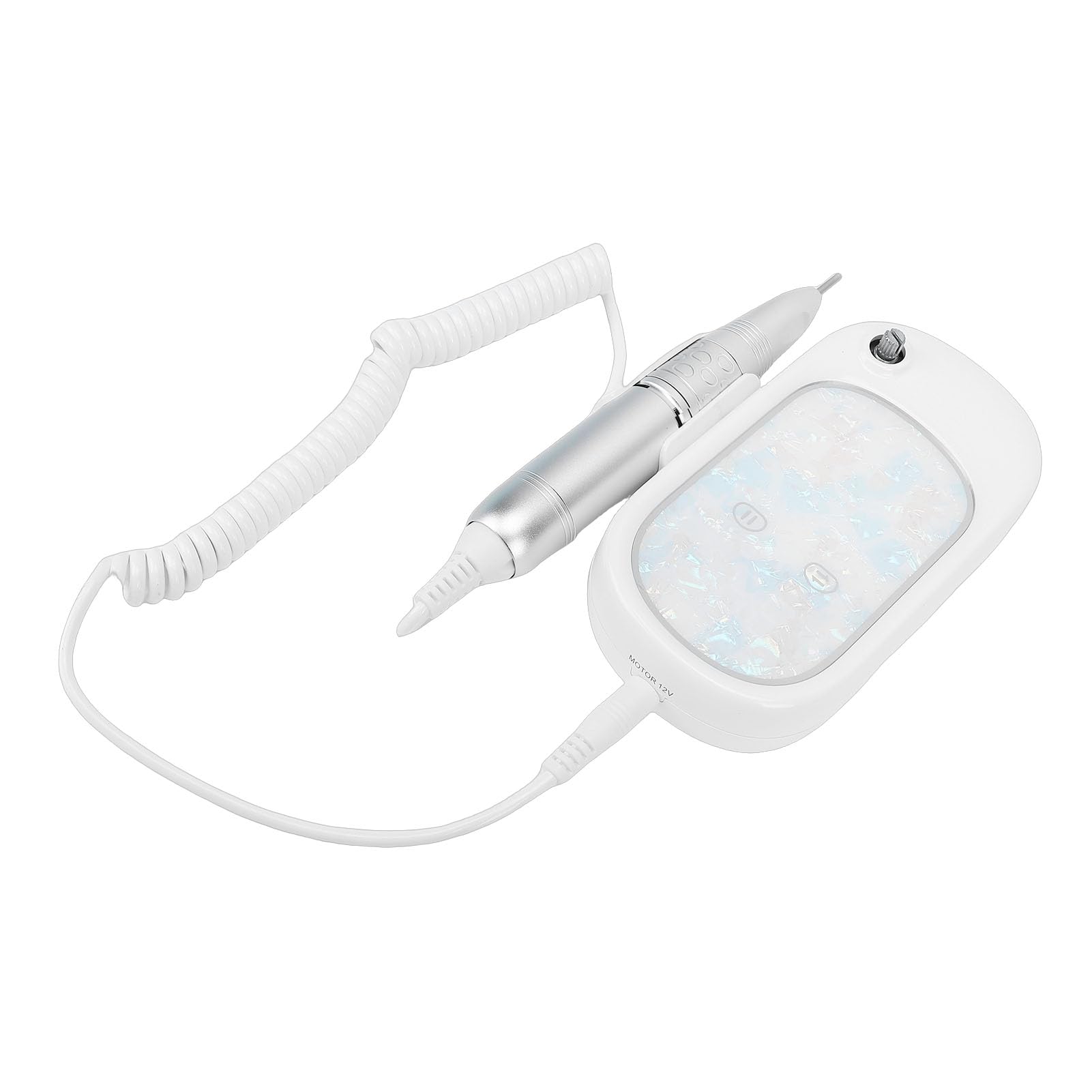 Pongnas Trapano per Unghie, Lucidatore per Unghie Portatile Professionale 35000 Giri/min con Schermo LED e Batteria 2600 MAh, per Salone di Casa, Manicure, Pedicure, Nail Art