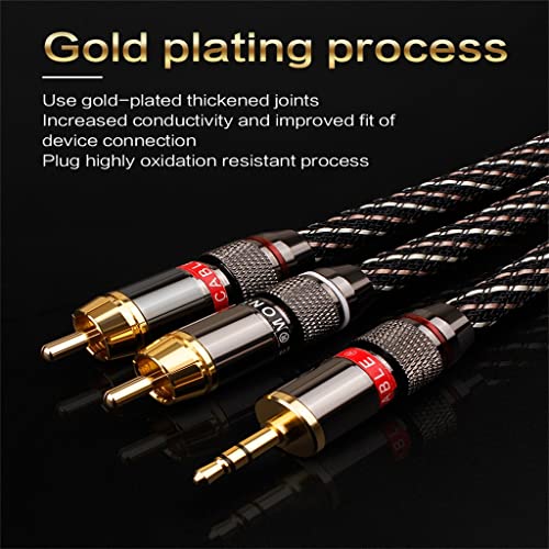 Cable HiFi AUX 3.5mm a 2 Audio Splitter 2m miniatura 6
