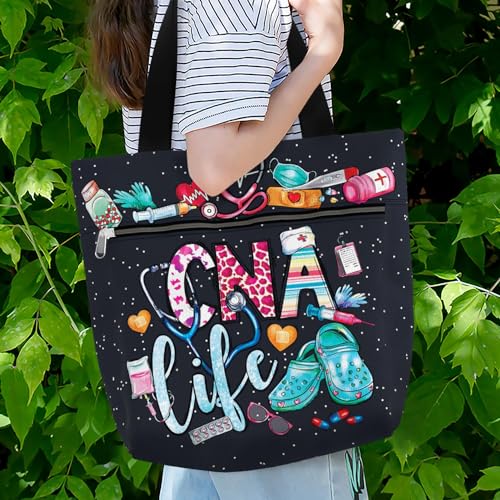 Bolso tote grande impermeable para mujer miniatura 2