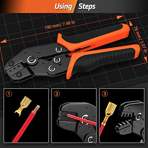 SOMELINE Crimping Tool Set including 24 Sizes Wire Connector Set - Image 4