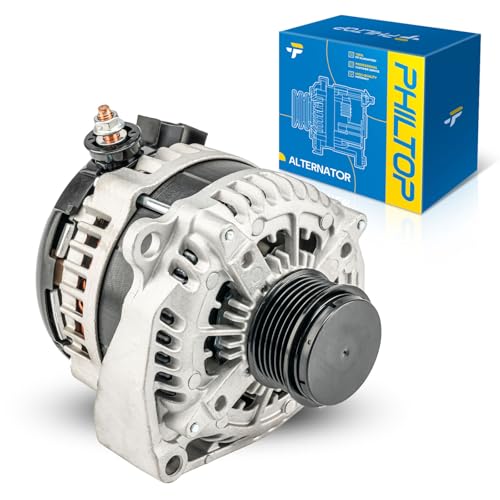 Image of PHILTOP 14009N Alternator Compatible with Chevrolet, GMC, 2014-2018 Silverado 1500, 2014-2018 Sierra 1500, 2015-2019 Tahoe, 2015-2019 Yukon, 2015-2018 Suburban, 2015-2018 Yukon XL, 170A 12V CW SD6