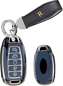 HIBEYO Key Fob Cover Key for Hyundai Accent Azera UK