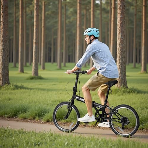Superday 20 Inch Folding Bike, 7-Speed Lightweight Foldable