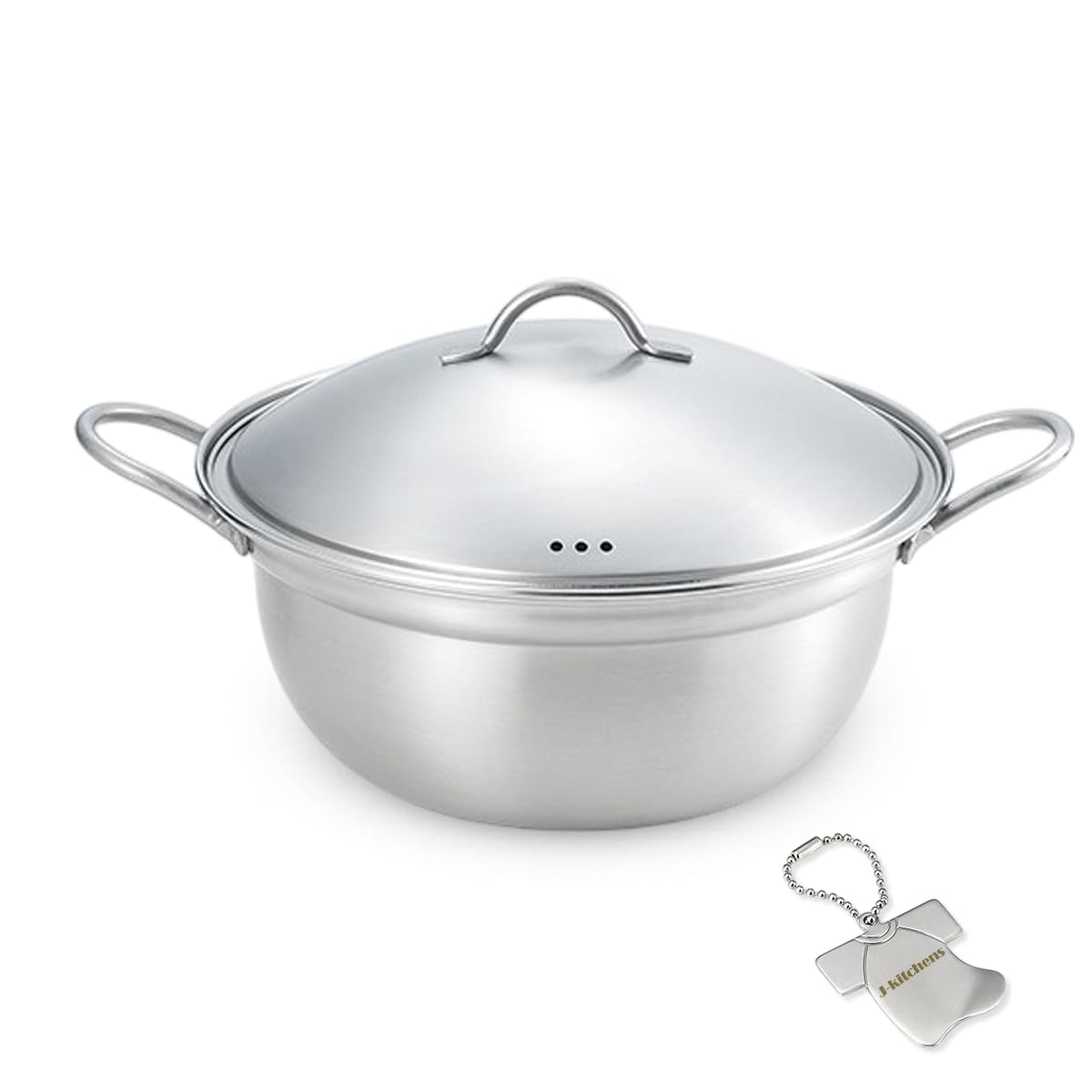 J-kitchens 和み 両手鍋 しやぶしゃぶ 寄せ鍋 錆びに強い 24cm ガス IH対応 日本製 オリジナルタグ付
