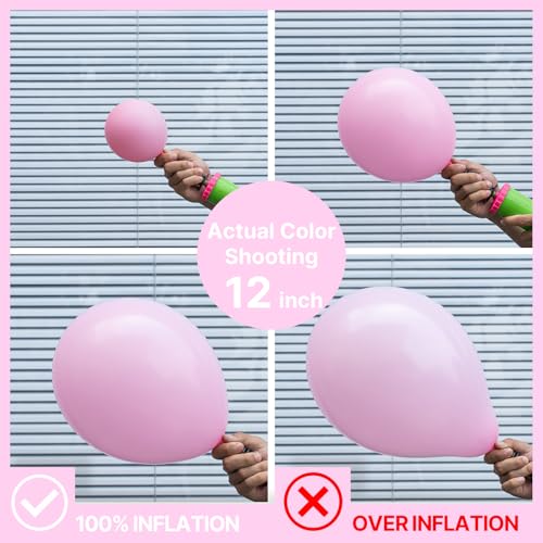 Image of PartyWoo Baby Pink Balloons 100pcs 5 Inch Pastel Pale Light Pink Balloons for Baby Shower Gender Reveal Engagement Bachelorette Wedding Bridal Shower Easter Birthday Party Decorations Pink-Q05