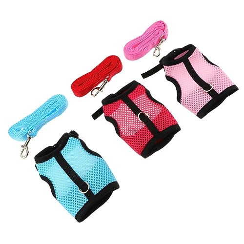 GRIRIW モルモットの鎖 モルモットハーネスリーシュ フィーダーバッグ ソフトペット ハムスター 犬のおもちゃ ペットのネズミのおもちゃ 特大犬 ケージ用ラットアクセサリー ハスキー ネット