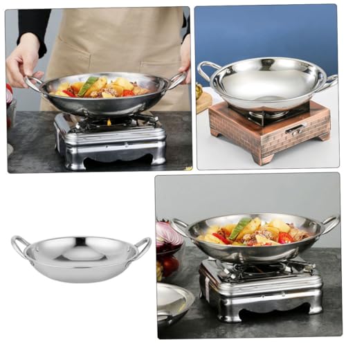 Wok de acero inoxidable con fondo redondo miniatura 6