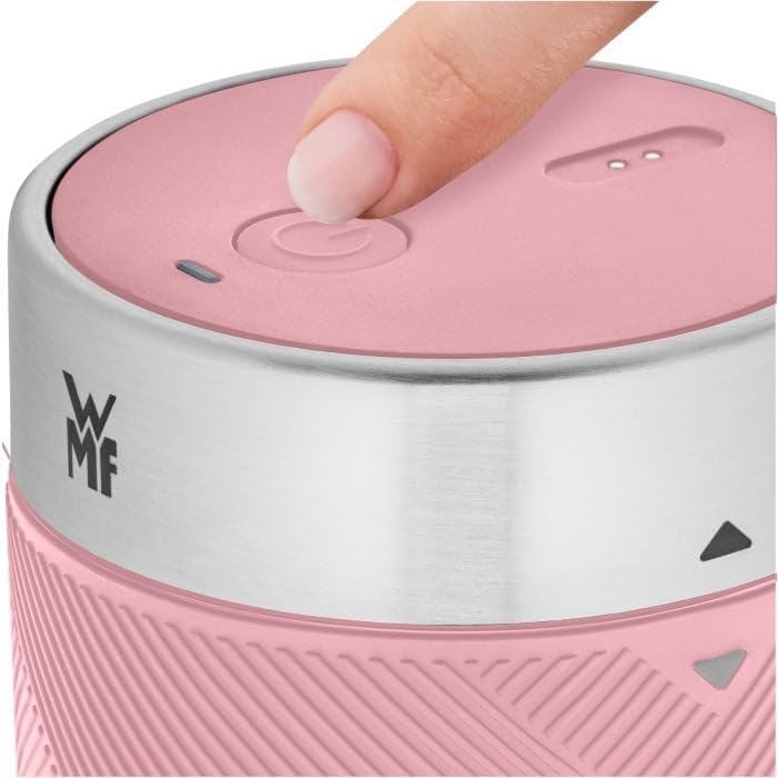 WMF Minis Mix on the Go 300 ml, Mini Mixer to Go, frullatore USB Smoothie Maker, Ricaricabile e Portatile, Rosa