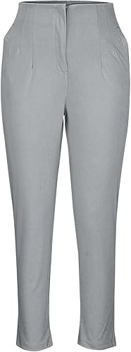 Miniatura 3 de Uillui Pantalones de vestir para mujer, de negocios, casual, cintura alta, para trabajo, oficina, ajustados, con control de abdomen, pantalones