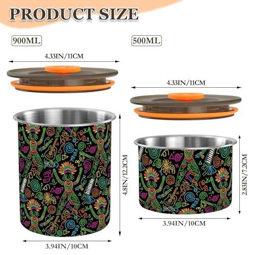 Envase hermético de acero inoxidable para café 900ml miniatura 2