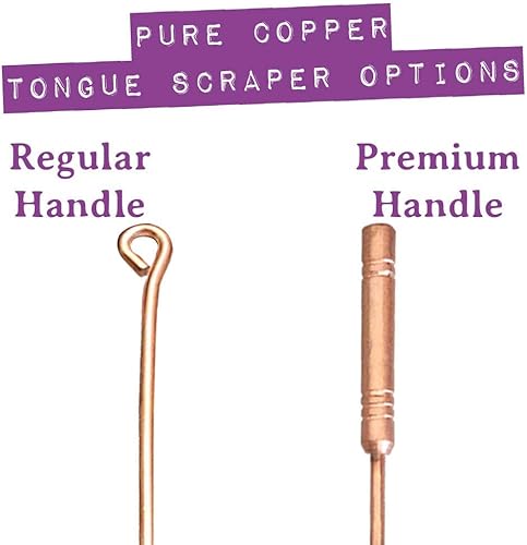 Miniatura 4 de The Dirt Raspador de lengua - Limpiador de lengua para cuidado bucal y aliento fresco, cobre puro (premium)