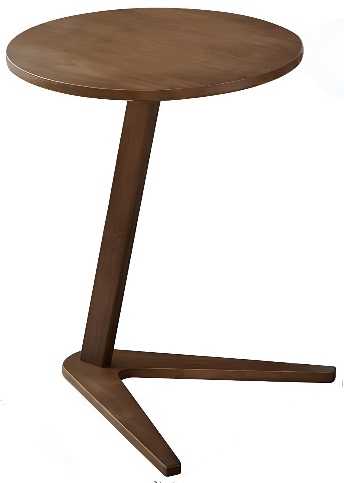 SXZenSpace Round Side Table, End Small Nightstand, Industrial Coffee Tables, For Living Room, Bedroom(Brown/A)