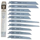 Rascal Tools Premium Reciprocating Saw Blades Pruning & Metal - 5 Pruning Blades for Trees + 5 Metal