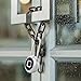 Fingerprint Padlock eLinkSmart Long Padlock with 45MM Shackle Phone App SmartWatch Weatherproof Combination Locker Lock for Gym Locker Locker Backpack Suitcase Luggage Silver