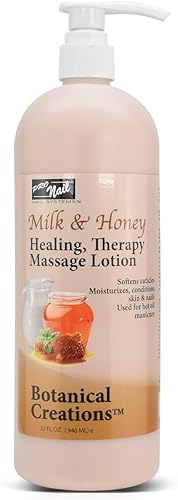 PRONAIL - Loción de masaje de terapia curativa - Pedicura profesional, manicura corporal y con aceite caliente, infundida con aceites naturales,