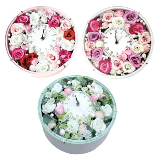 フラワーアレンジメント 選べるカラー 薔薇の花時計 La.Rose Fleur 山形県 高畠町 tk06ayt140011 時計 花 ハンドメイド ふるさと納税