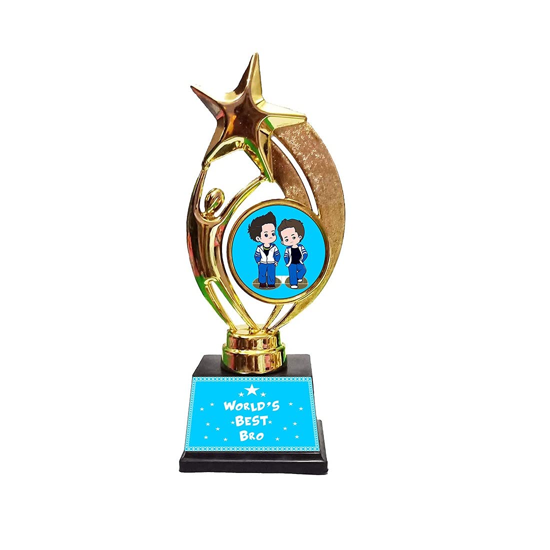 Tuelip Brother's Day Gift Printed 'Best Brother' Trophy,Rakhi Gift for Brother, Worlds Best Bro Trophy | Rakshabandhan Gift for Brother-picture-29
