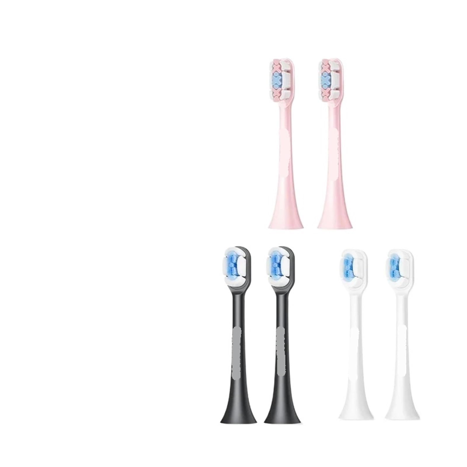 kompatibel mit SOOCAS, X1 X3 X3U X5 Bürstenköpfe | 3D-Design, metallfrei, rostfrei, lebensmittelechte Materialien, 2pcs(4 pcs pink)