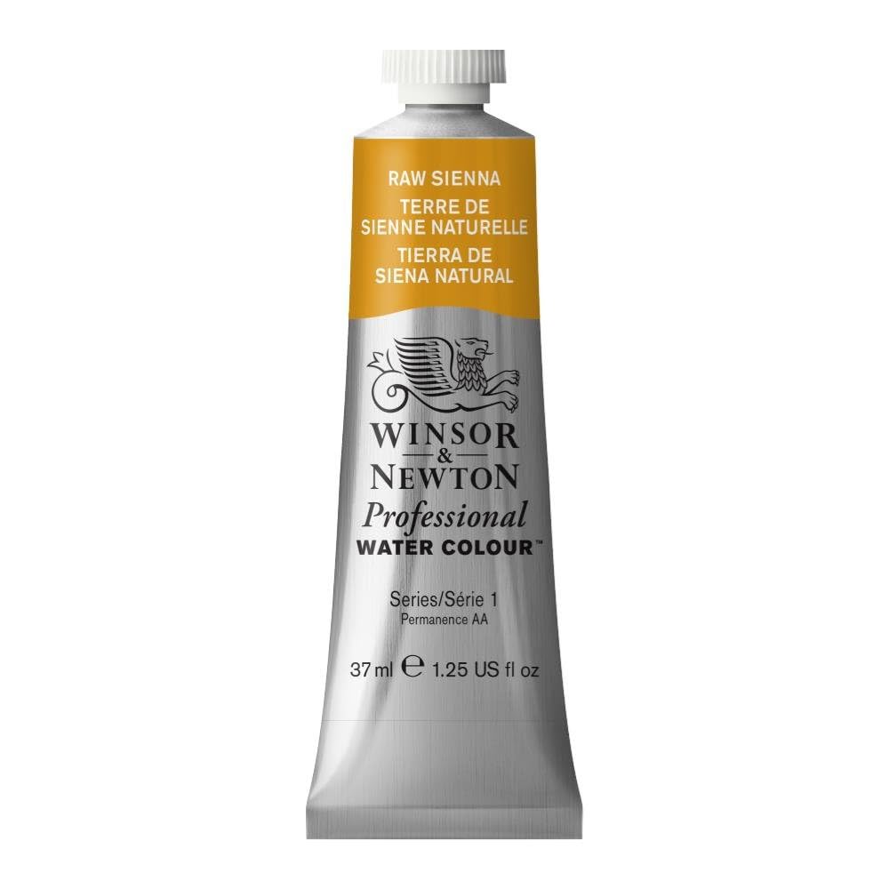 Winsor & Newton Professional Water Colour Paint, 37ml Tube, Raw Sienna, 114552