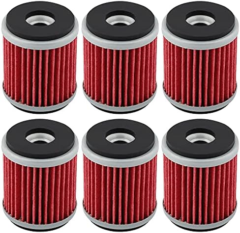 Physeed 6 Packs HF141 Oil Filter Replacement for Yamaha YFZ 450 Oil Filter WR250F WR250R WR250X WR450F XT250 YFZ450 YFZ450BB YFZ450LE YFZ450SE YFZ450SP
