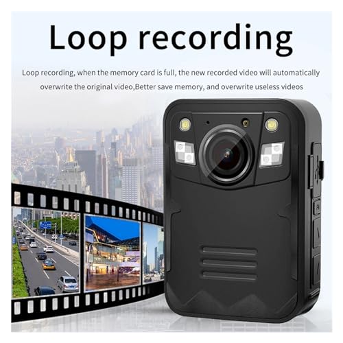 Mini cámara corporal Q5 de 1800P y cámara de policía 4K 4