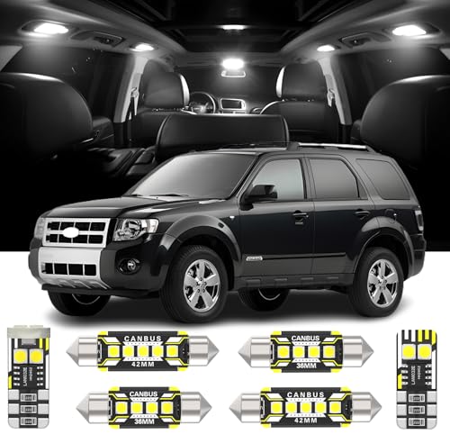 13 piezas de luces LED interiores para Ford Escape