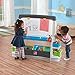Step2 Jumbo Art Easel, Kids Art Activity Table, Double-Sided Dry Erase and Chalkboard, Storage Bins and Trays, For Toddlers and Preschoolers Ages 3+ Years Old