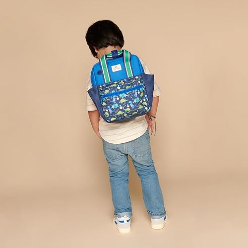 Miniatura 2 de Itzy Ritzy Mochila para niños pequeños, dinosaurio azul, pequeña