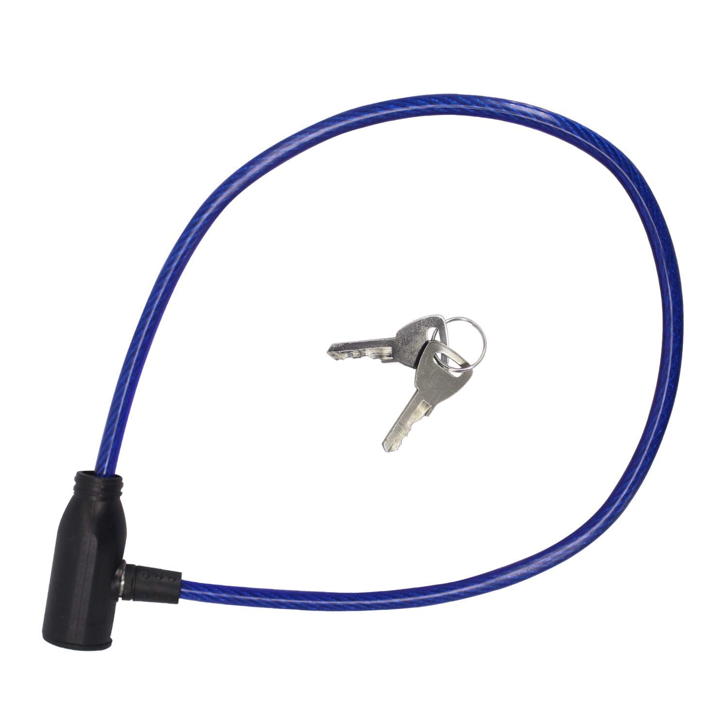Heavy Duty Helmet Lock with Steel Cable | Anti-Theft Multipurpose Safety Lock with 2 Keys for Bike, Bicycle & Cycle | Durable Weather-Resistant Security Lock (Color May Vary)-picture-20