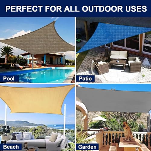 Image of HDPE Fabric Self Fold with SS Eyelet Sun Shade Sails 85-90% Protection from Sun & UV Rays Ideal for CarParking,Outdoor Garden,Balcony,Tent(Royal Blue Color, 14 X 5 Feet) Pack of 1 Pc