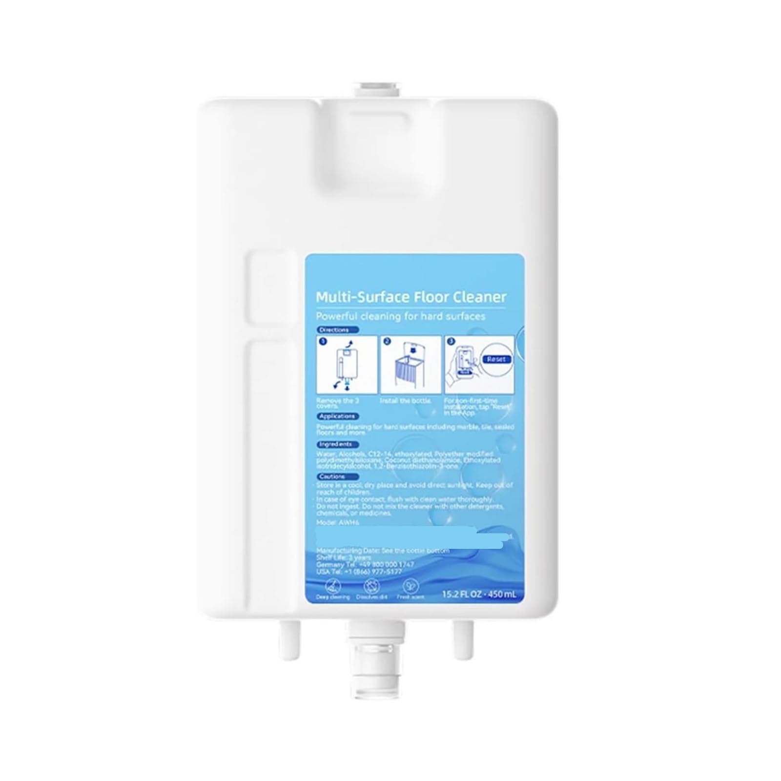 Liquido Detergente, Compatibile Con Dreame L20 Ultra L30 L10 Prime X10 Plus X20 15.2 FL 450 Ml