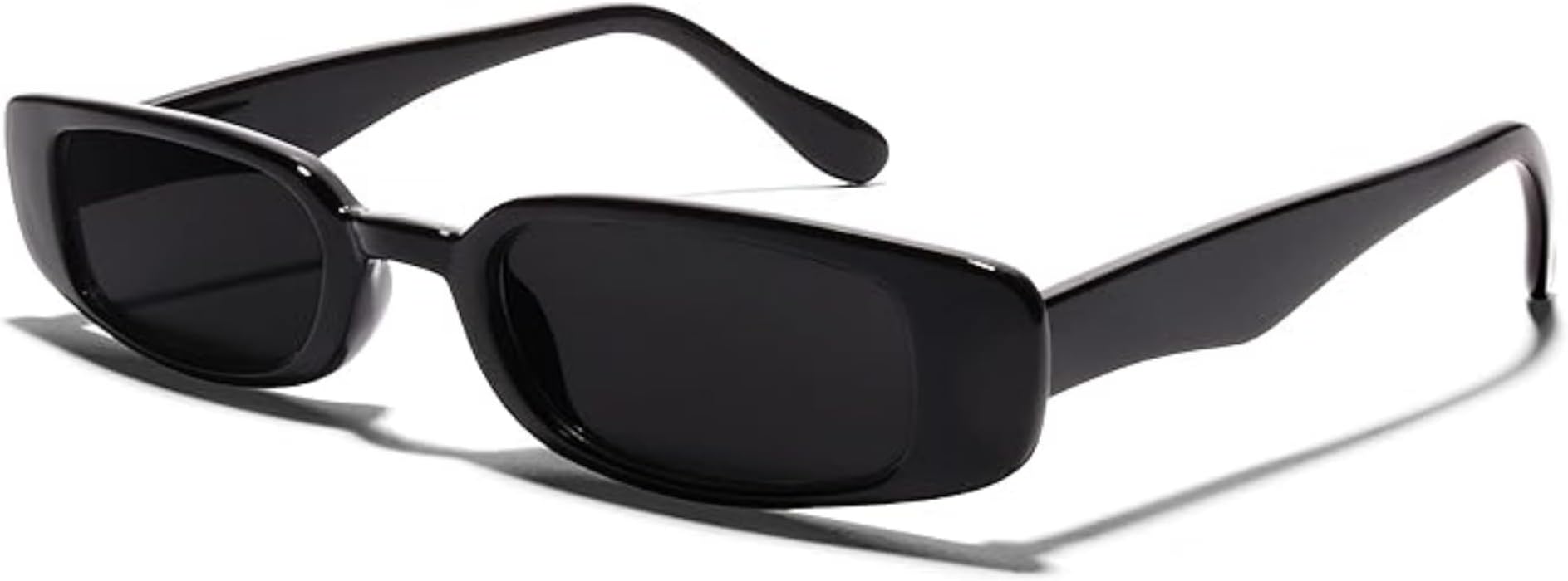 SHADYVEU Slim Classic Rectangular Sunglasses UV Protection 90’s Vintage Small Wide Retro Frame Fashion Shades