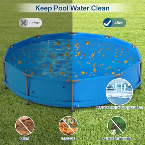 Cobertor solar redondo para piscina, 12 mil, 12 pies miniatura 2