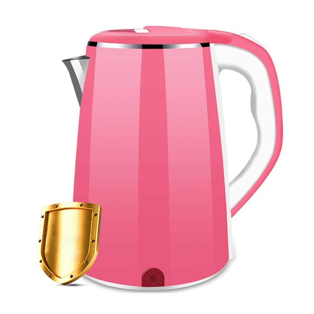 Roestvrijstalen waterkoker, 2,5 liter, 1500 W (kleur: roze) vision