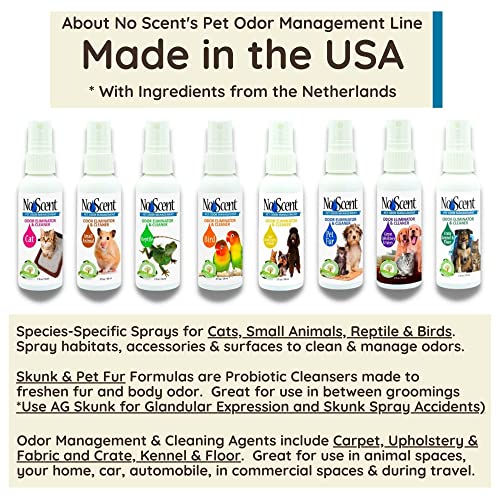 Image of No Scent Crate Kennel & Floor Probiotic Cleaner Spray for Dog Cat Pet Odor Stains (8 Fl Oz / 237 mL)