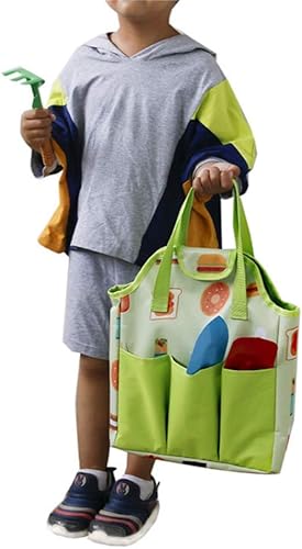 Ochine Juego de herramientas de jardinería para niños, bolsa de mano resistente, juego de herramientas de jardín, bolsa de almacenamiento que puede