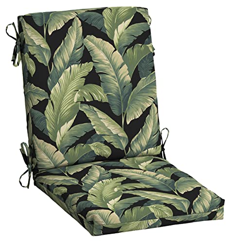 Image of Arden Patio Dining Outdoor Chair Cushions, 20x44, Rain-Proof Seat Pad, Fade-Resistant Outdoor Cushion Onyx Cebu