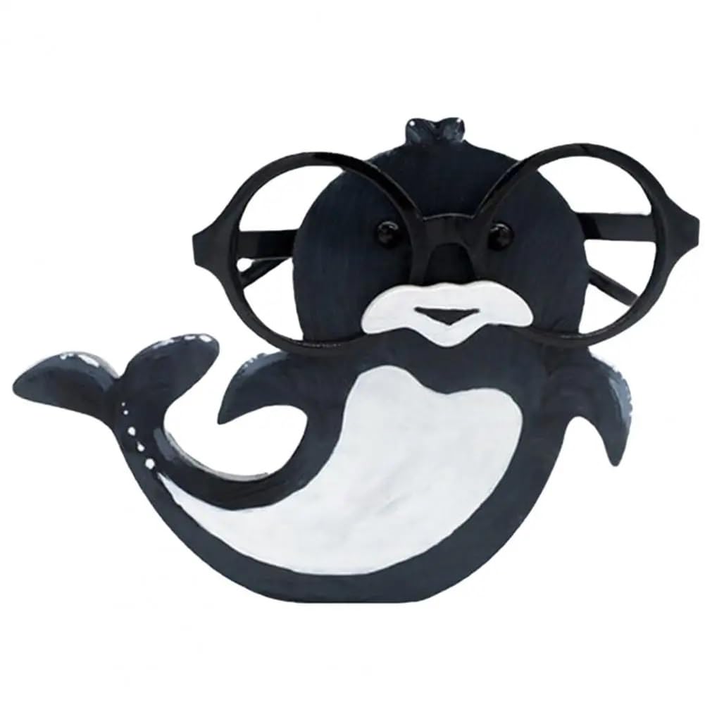 MKLHAVB Animal spectacle frame Beautiful Glasses Show Holder Wear Resistant Glasses Display Holder Cute Animal Shape Organization Glasses stand(Dolphin)